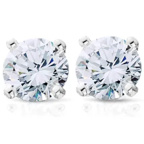 1 1/4ct Diamond Studs 14K White Gold