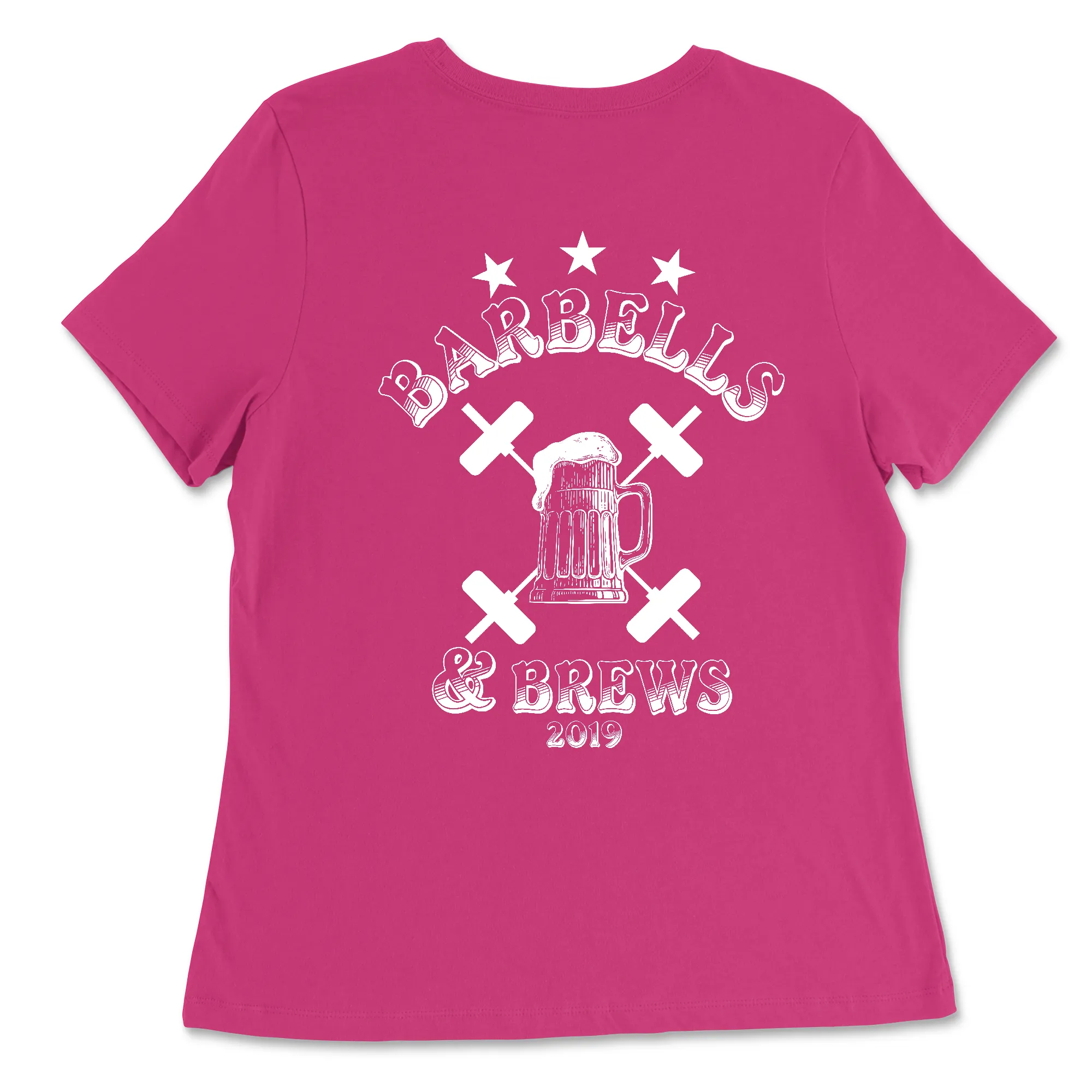 3 Star CrossFit Barbells and Brews Womens - Relaxed Jersey T-Shirt