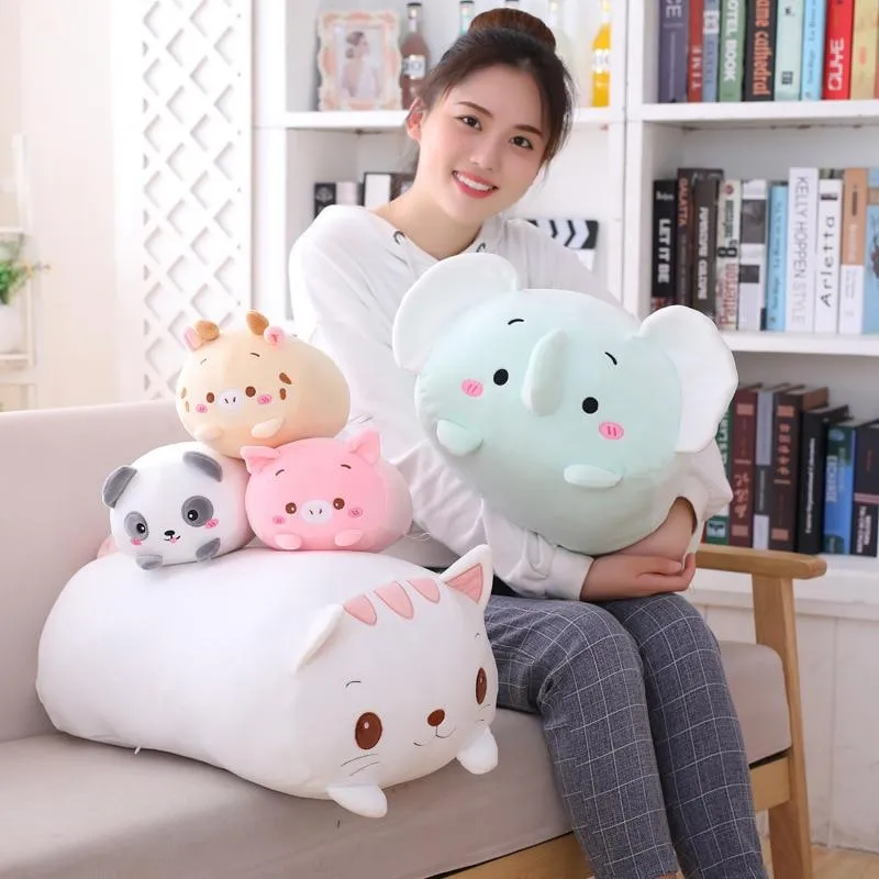 9 Styles Animal Dinosaur Pig Cat Bear Cute Plush Toy Soft Cartoon Panda Hamster Elephant Deer Stuffed Doll For Baby Pillow Gift