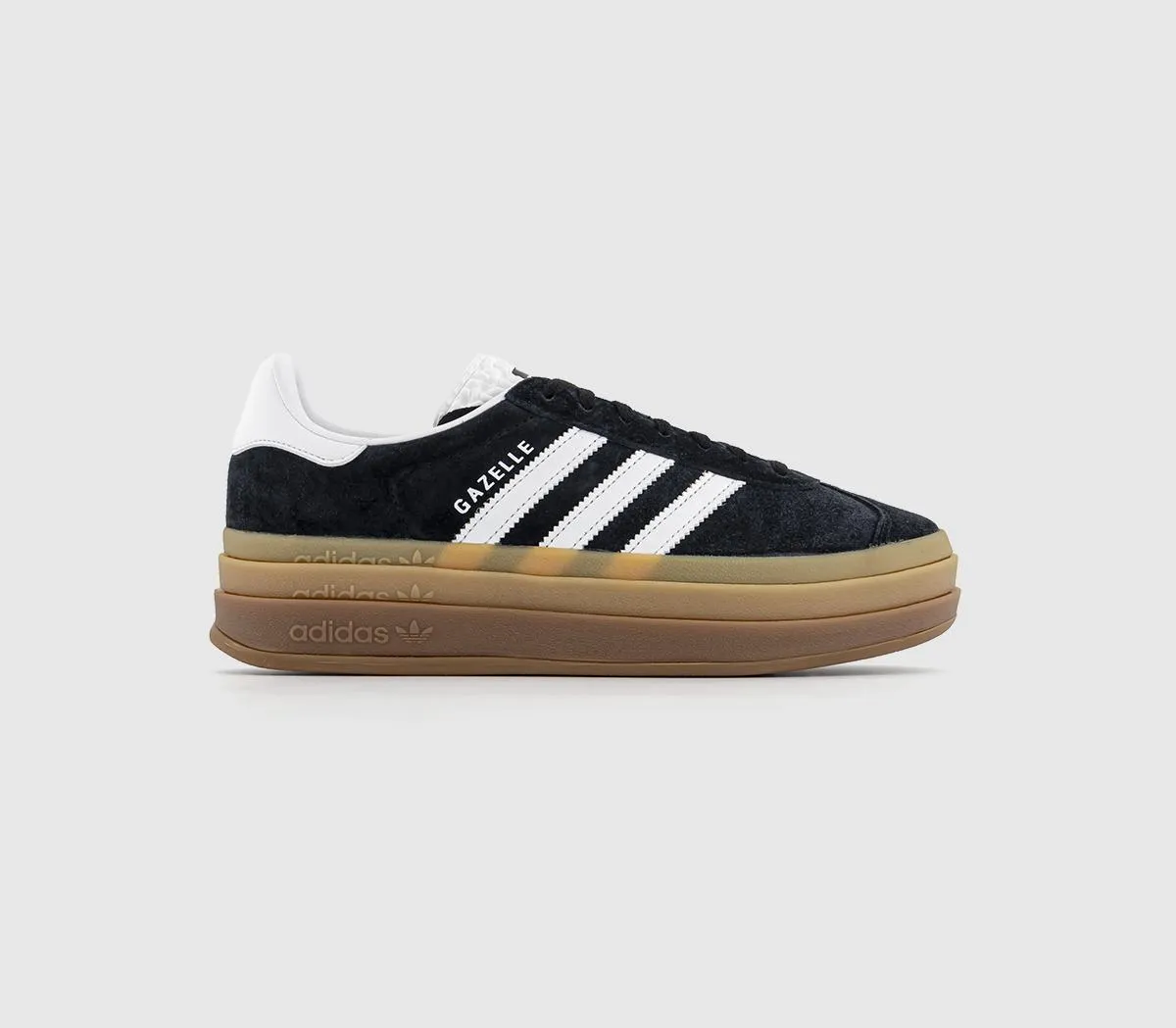 adidas Gazelle Bold W Black White White Gum Trainers