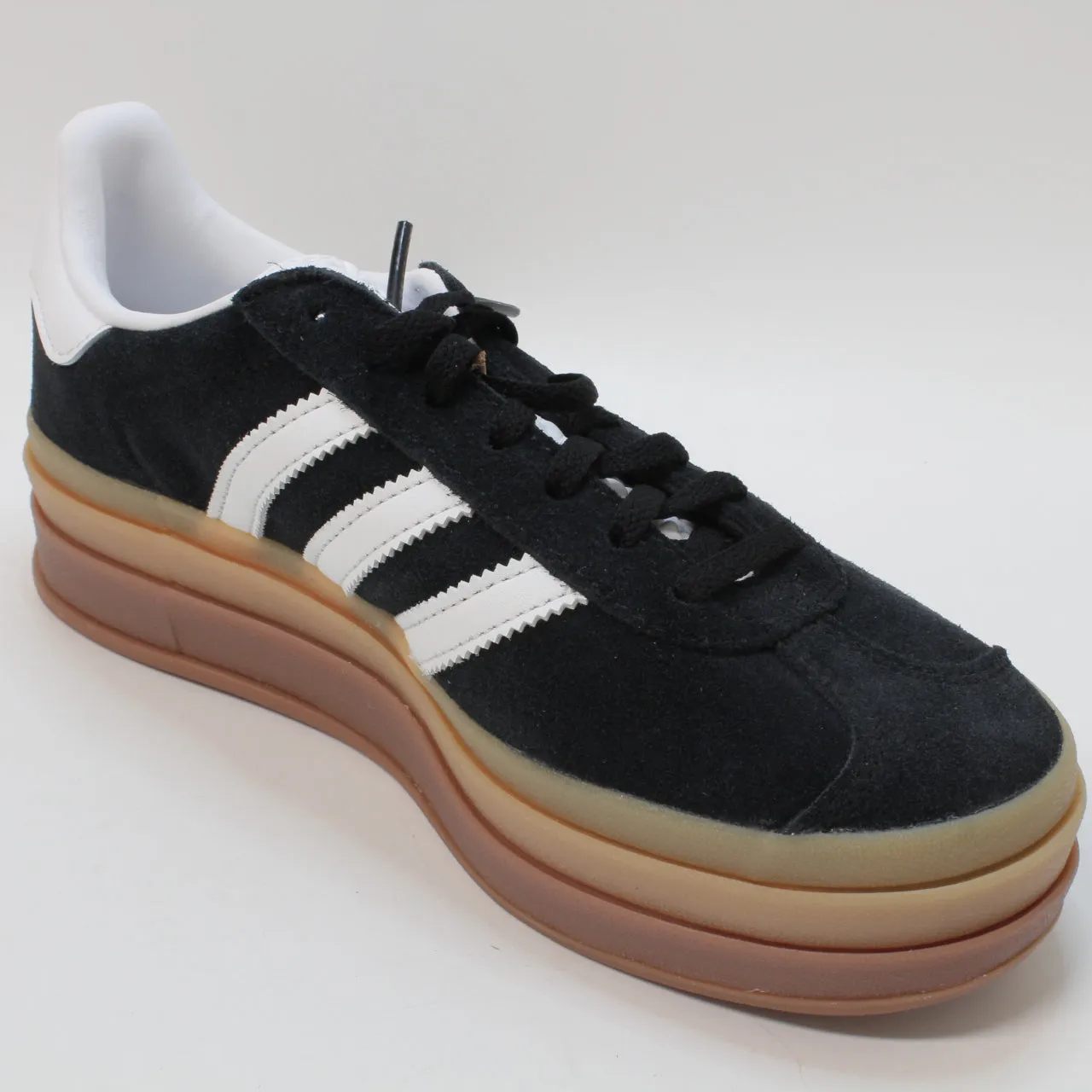 adidas Gazelle Bold W Black White White Gum Trainers