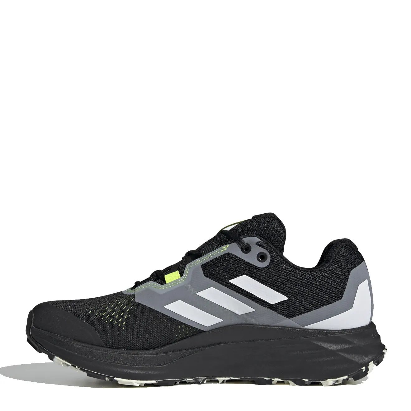 Adidas Terrex Two Flow Trail Running Shoes Core Black / Crystal White / Solar Yellow