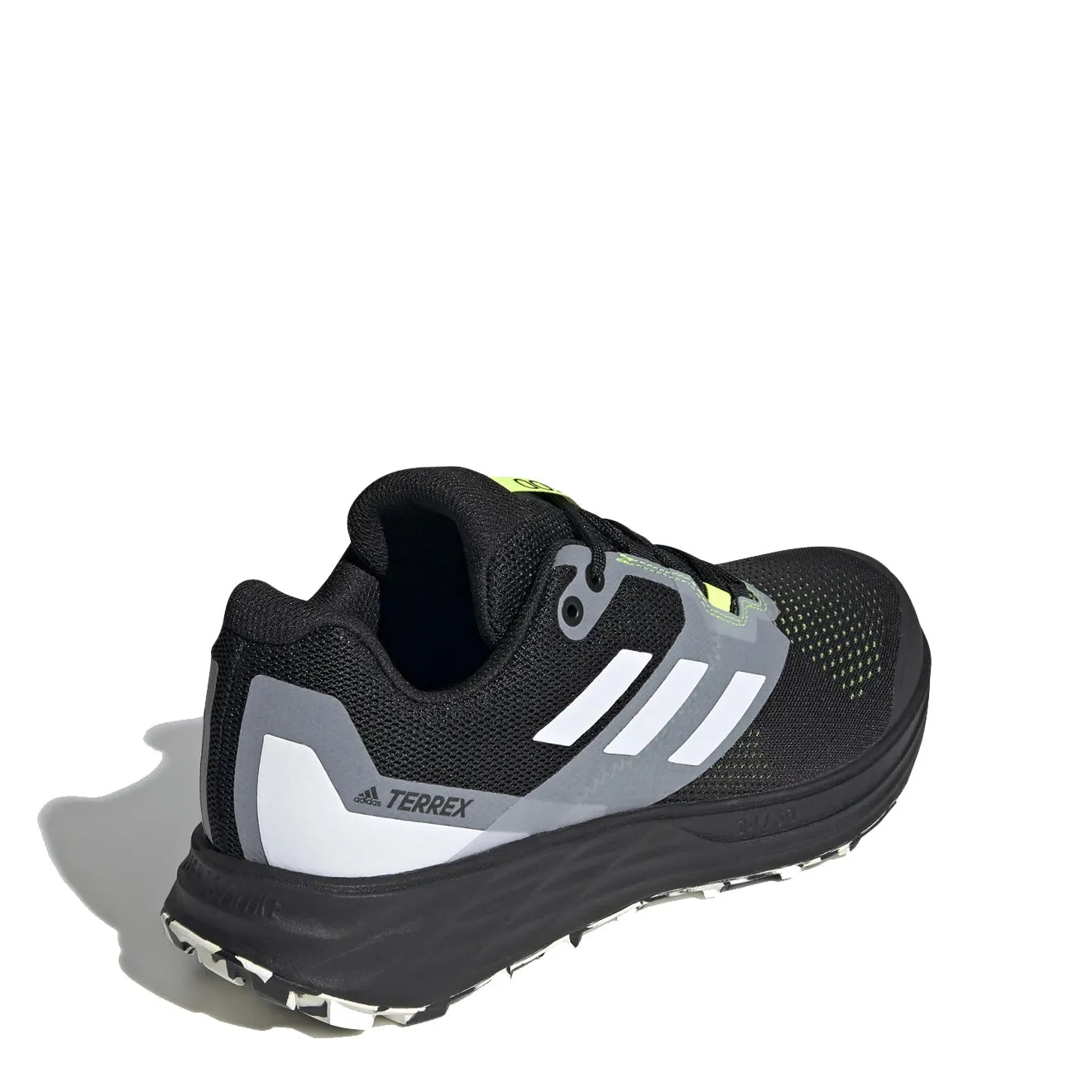 Adidas Terrex Two Flow Trail Running Shoes Core Black / Crystal White / Solar Yellow