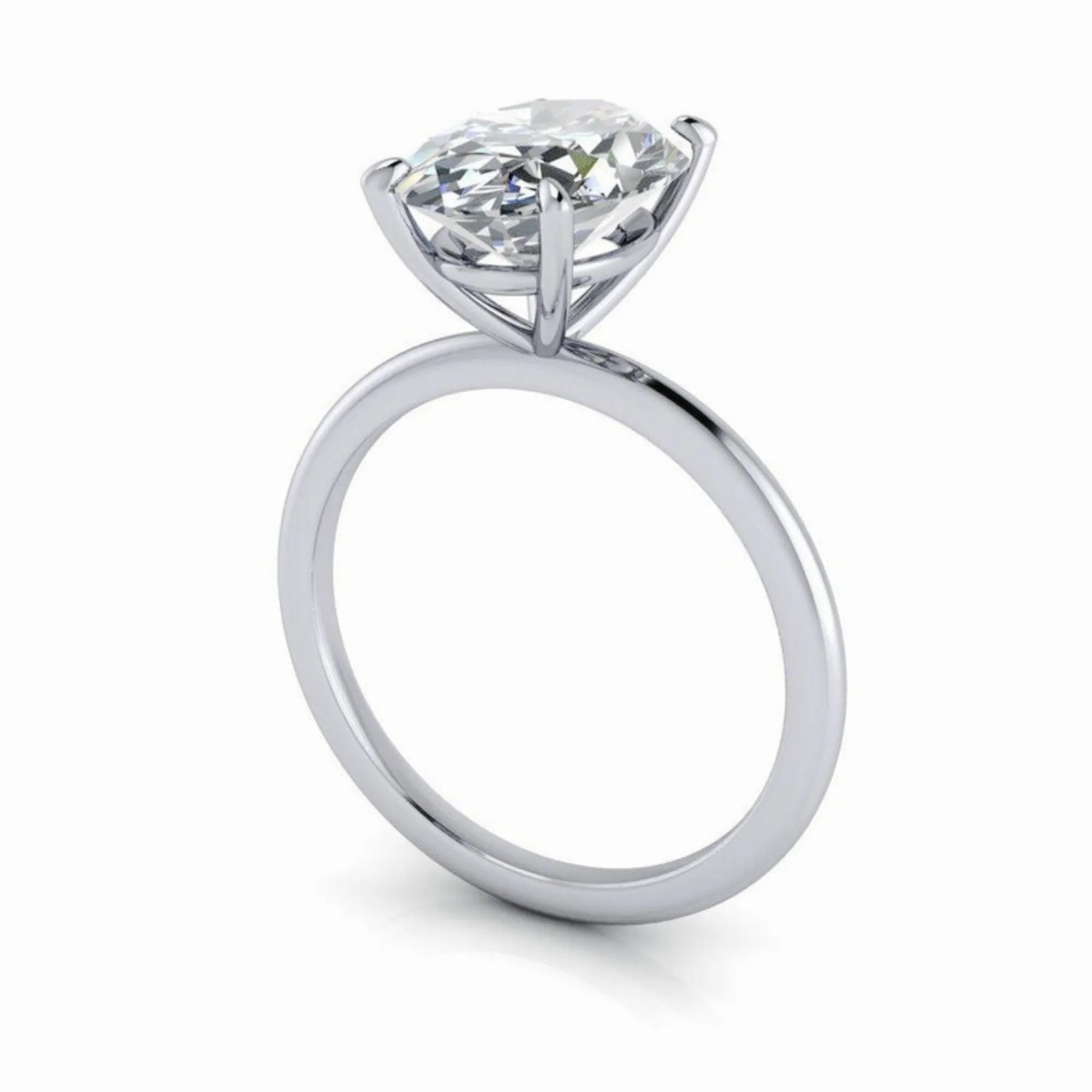 Adina No. 1 Oval Lab Diamond Engagement Ring