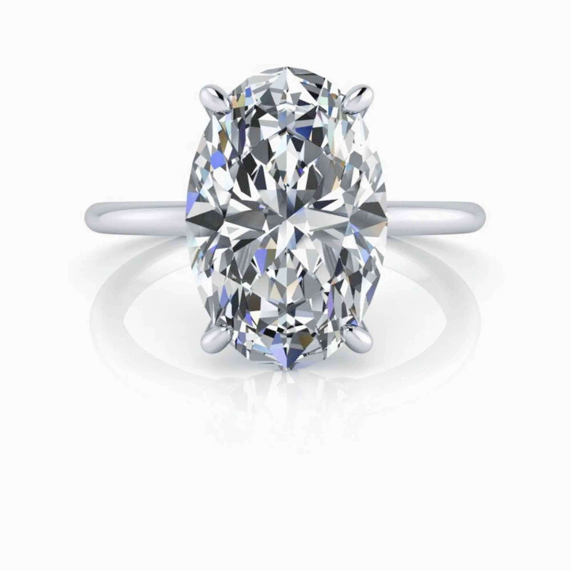 Adina No. 1 Oval Lab Diamond Engagement Ring