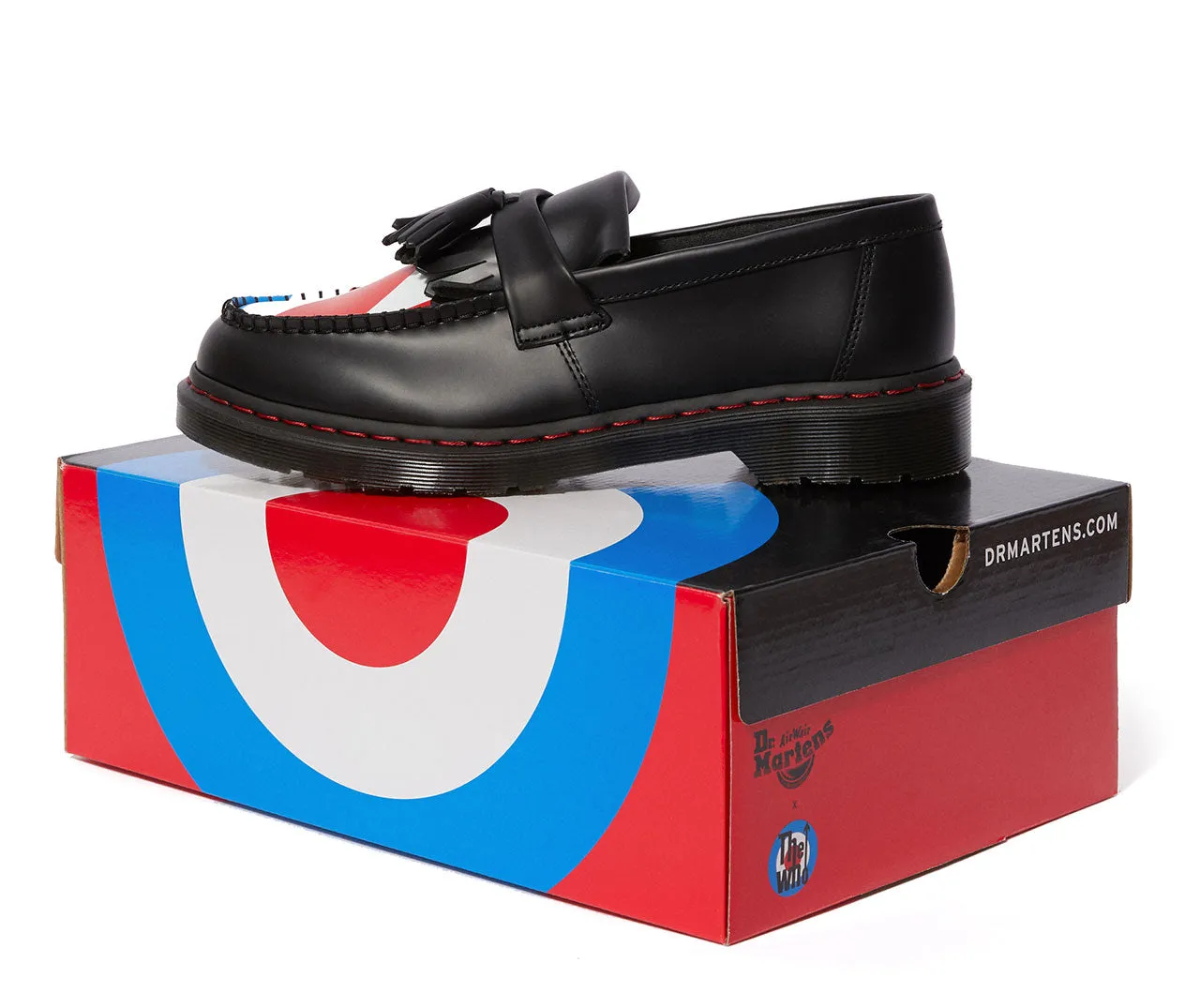 ADRIAN WHO BLACK UNION JACK SMOOTH LOAFER