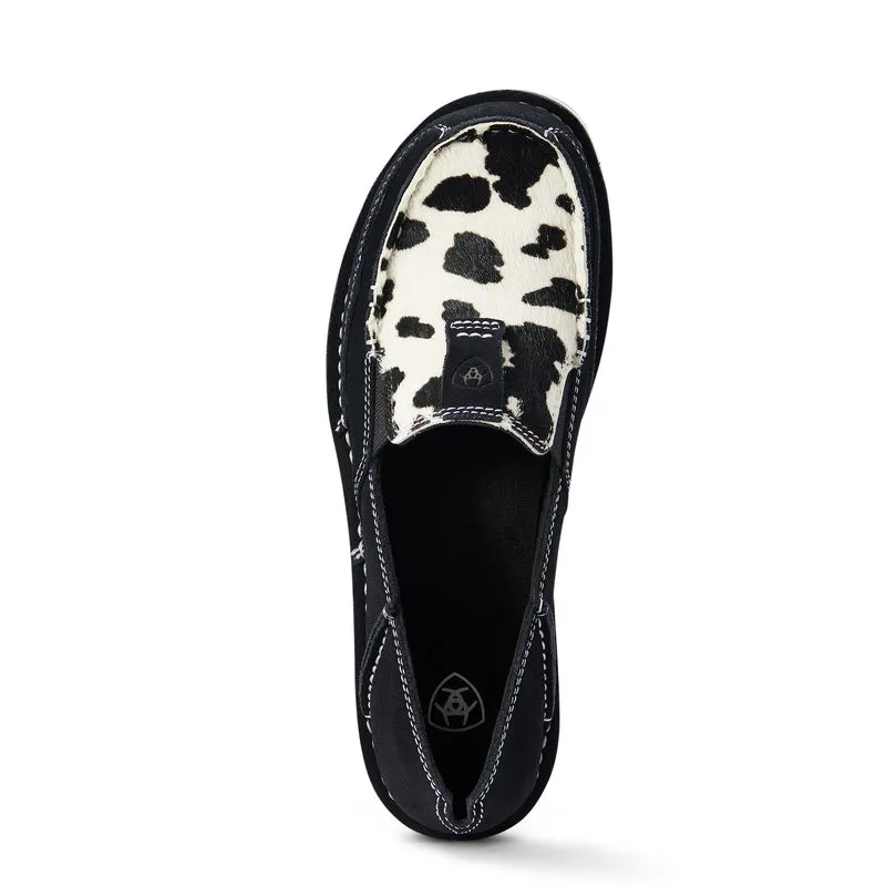 Ariat Cruisers Womens Black Suede/Black and White Hair on