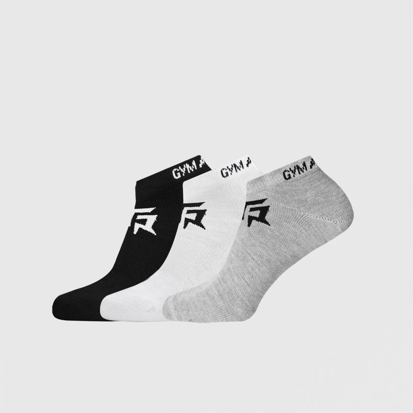 Armour Ankle Socks 3pcs (Black   Grey   White)