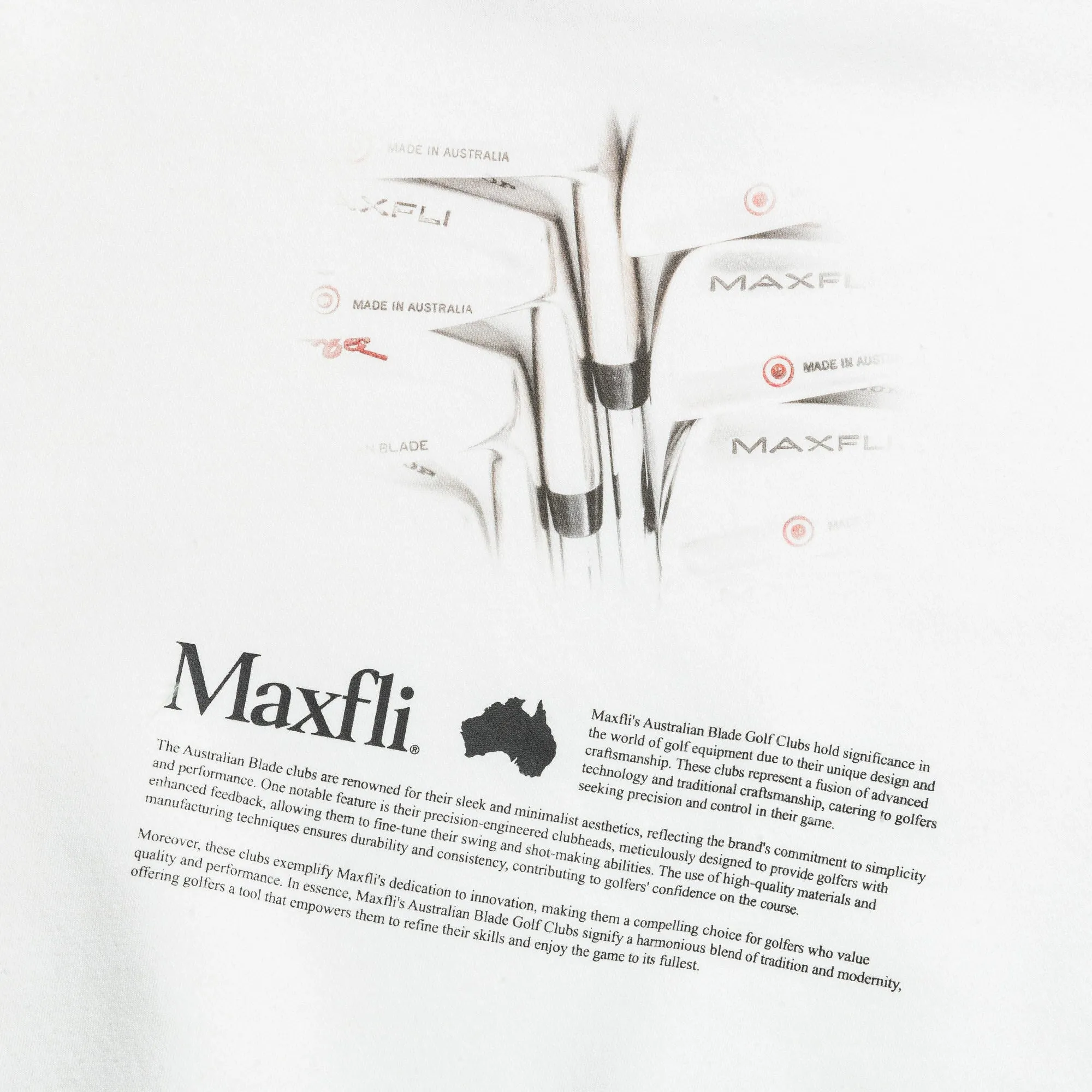 Aussie Blades Crewneck x Maxfli - White