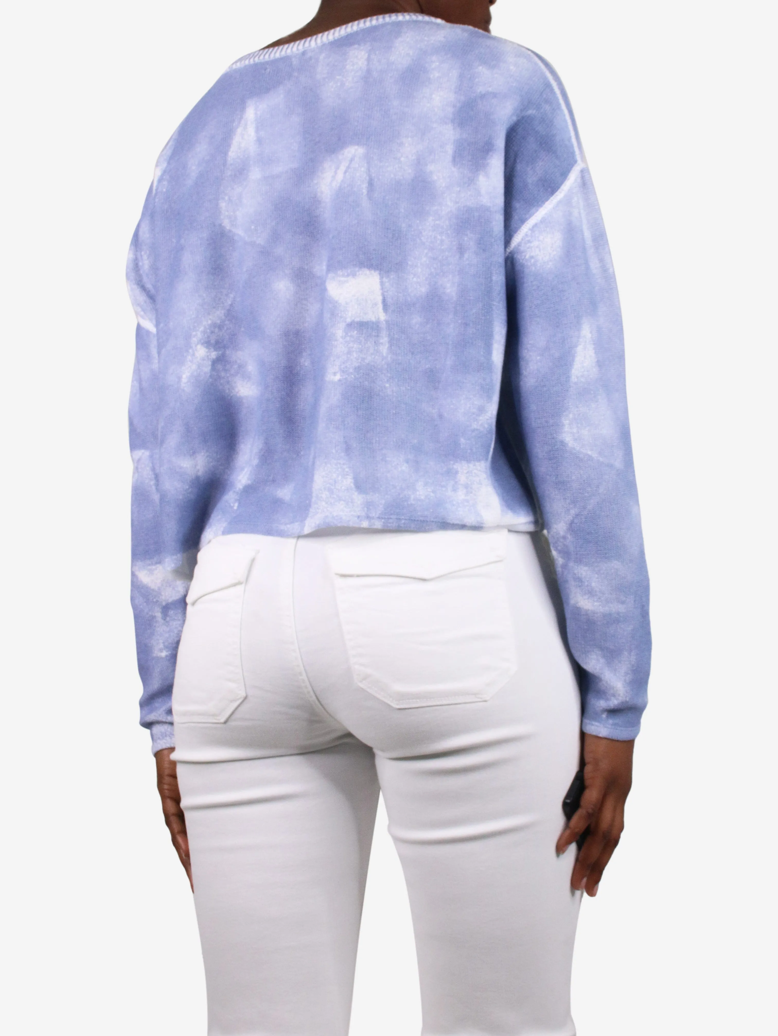 Blue cropped sweater - One Size