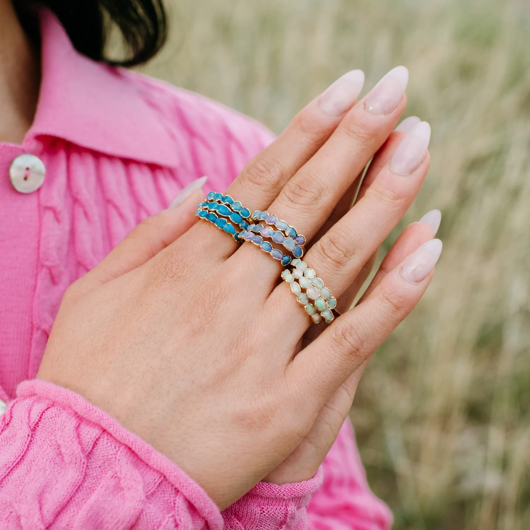 Blue Opal Ring