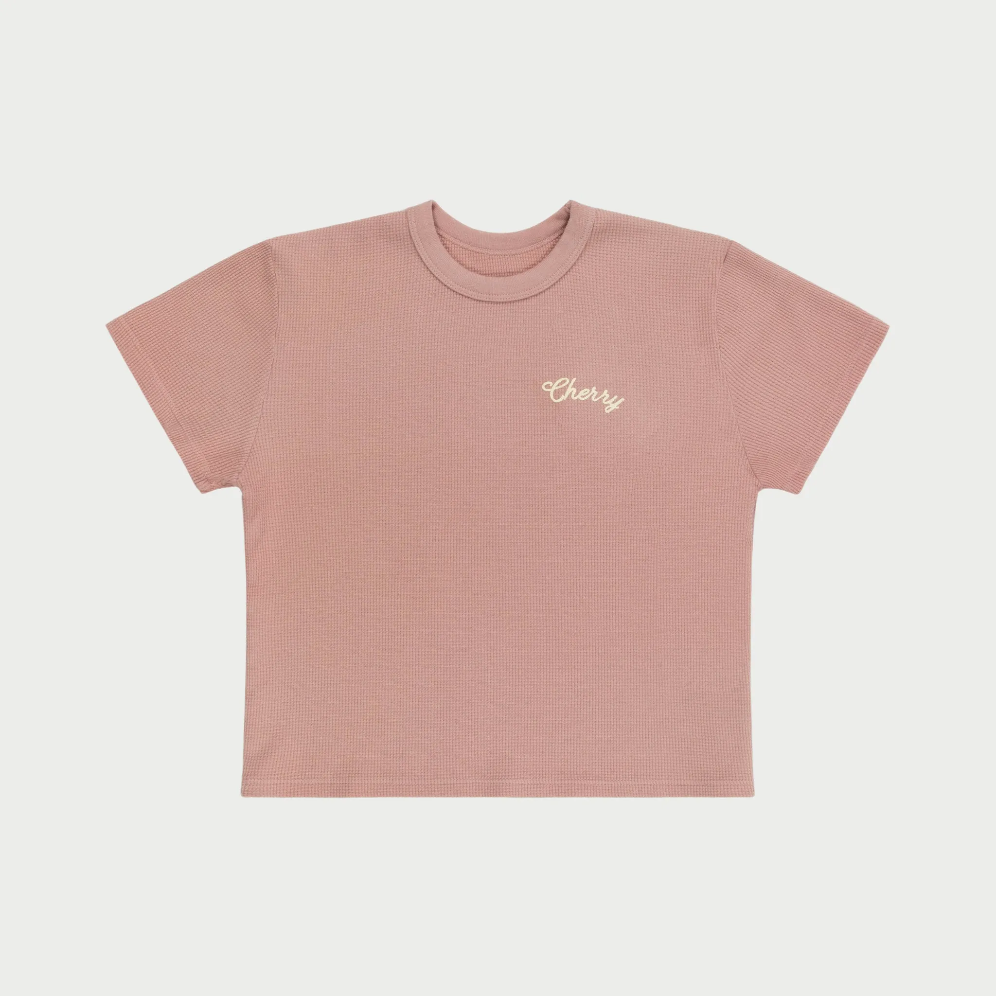 Built to Love Thermal Baby Tee (Rose)