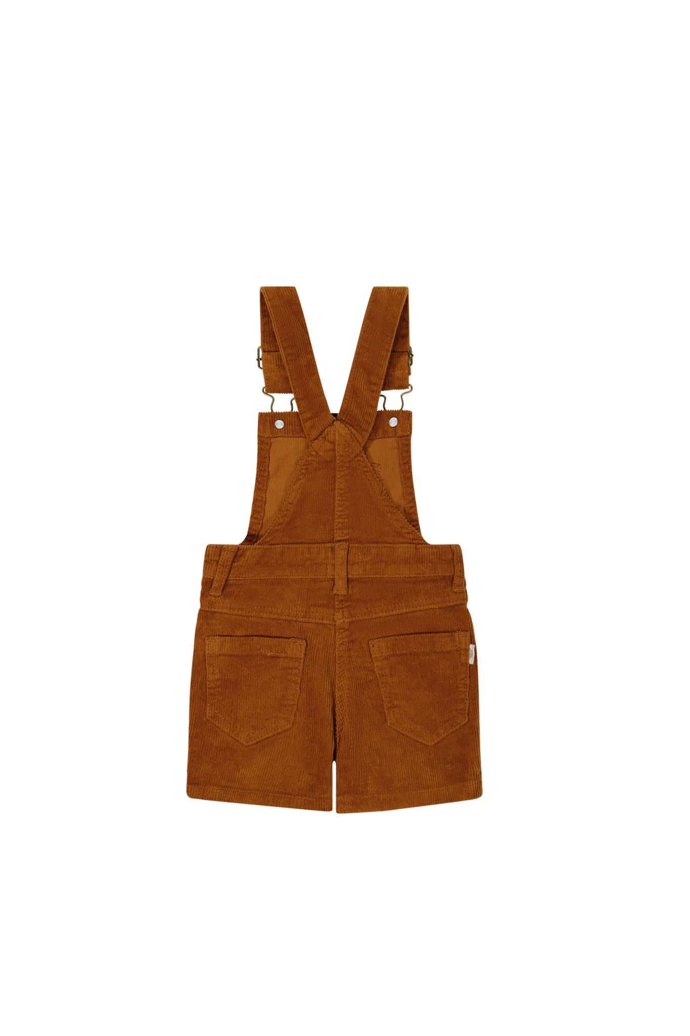 Casey Cord Short Overall - Cinnamon