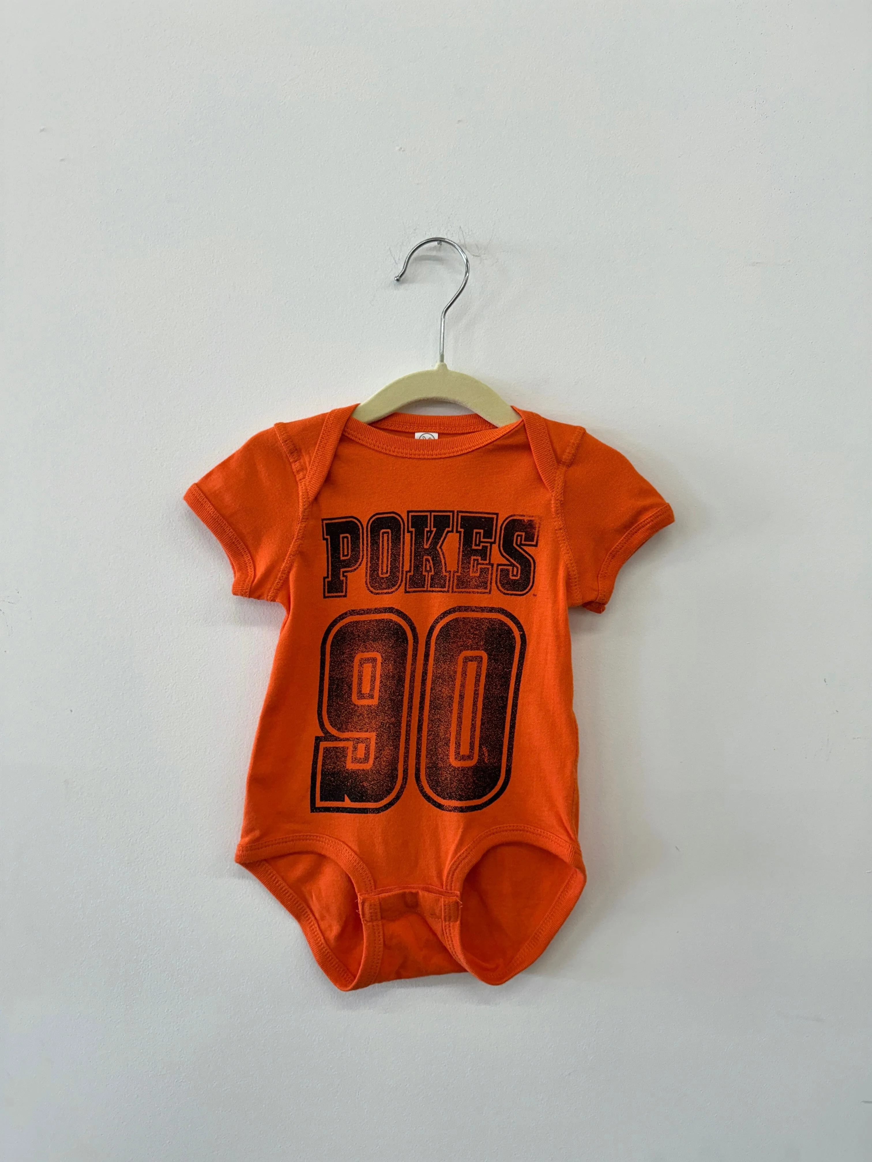 Children's OSU Cowboys Player Orange Onesie