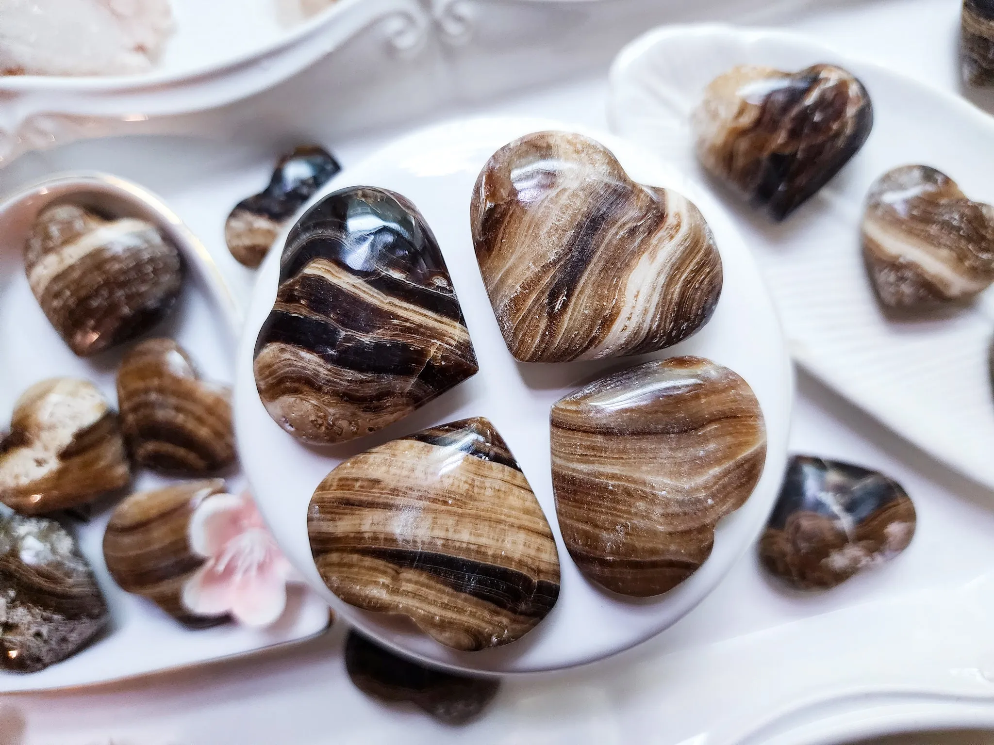 Chocolate Calcite Mini Heart