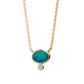 Cosmic Boulder Opal Necklace