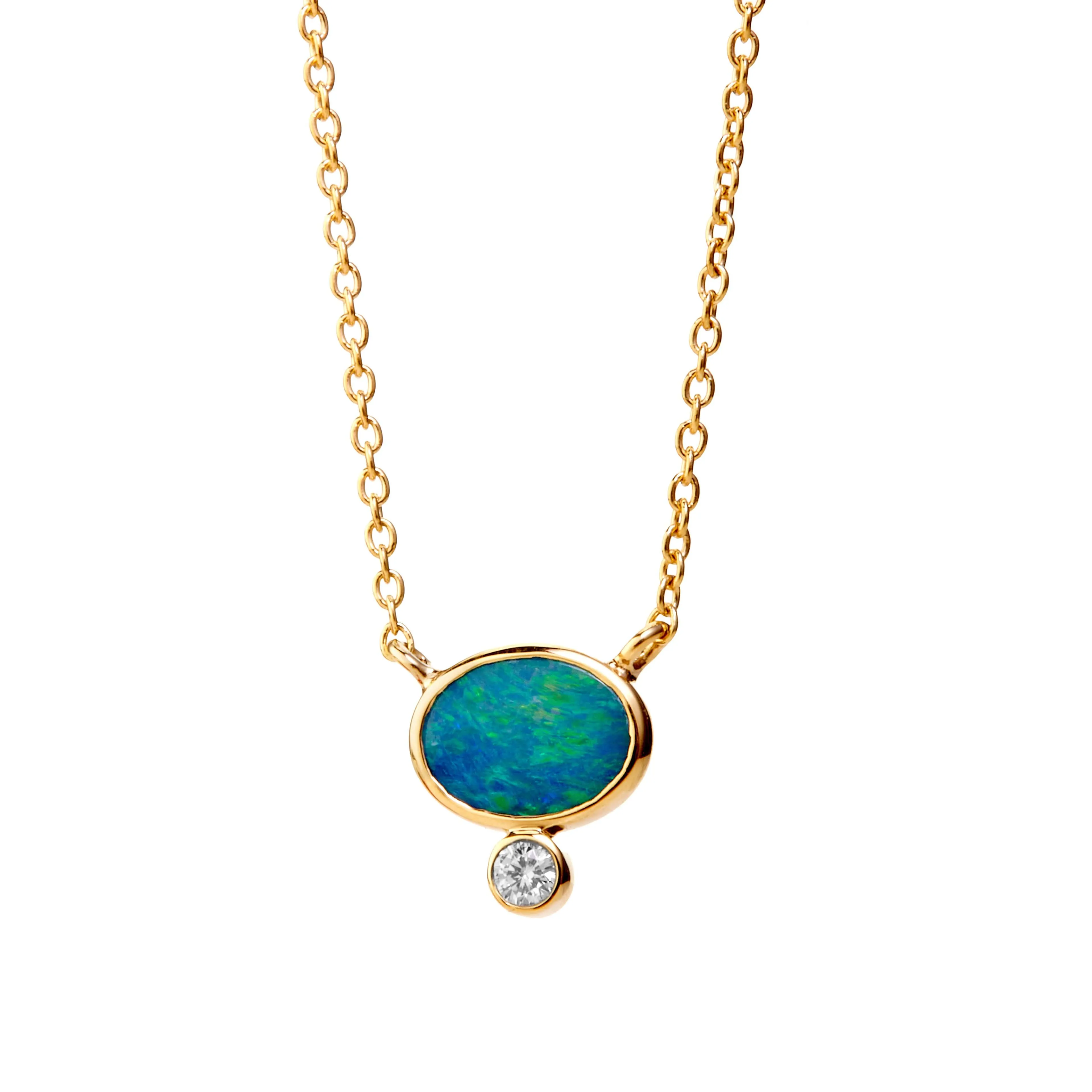 Cosmic Boulder Opal Necklace