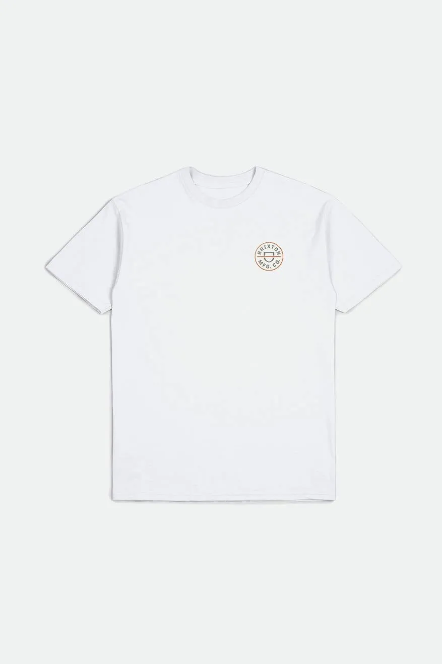 Crest II S/S Standard Tee - White/Olive Surplus