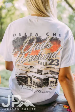 Delta Chi Dad's Weekend Stadium Tshirt