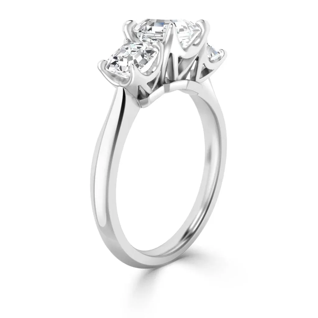 Emily - Platinum - Asscher