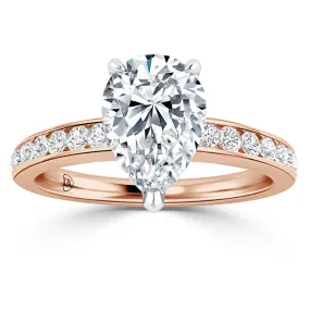 Eva - 18ct Rose Gold - Pear