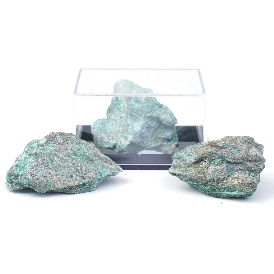 Fuchsite 30-60mm Specimen Terrarium - DS ROCK SHOP