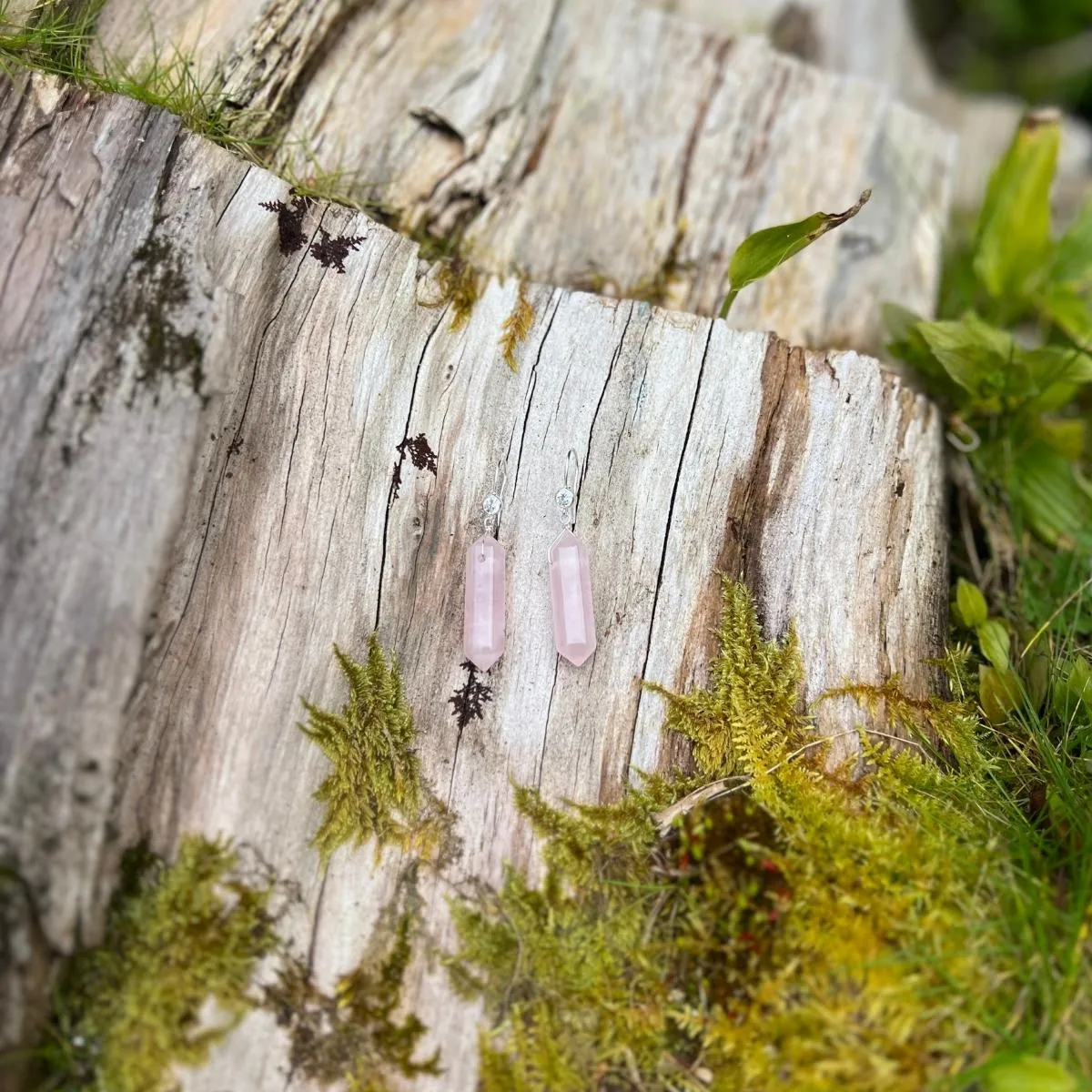 Gentle Heart Rose Quartz Jewelry Set