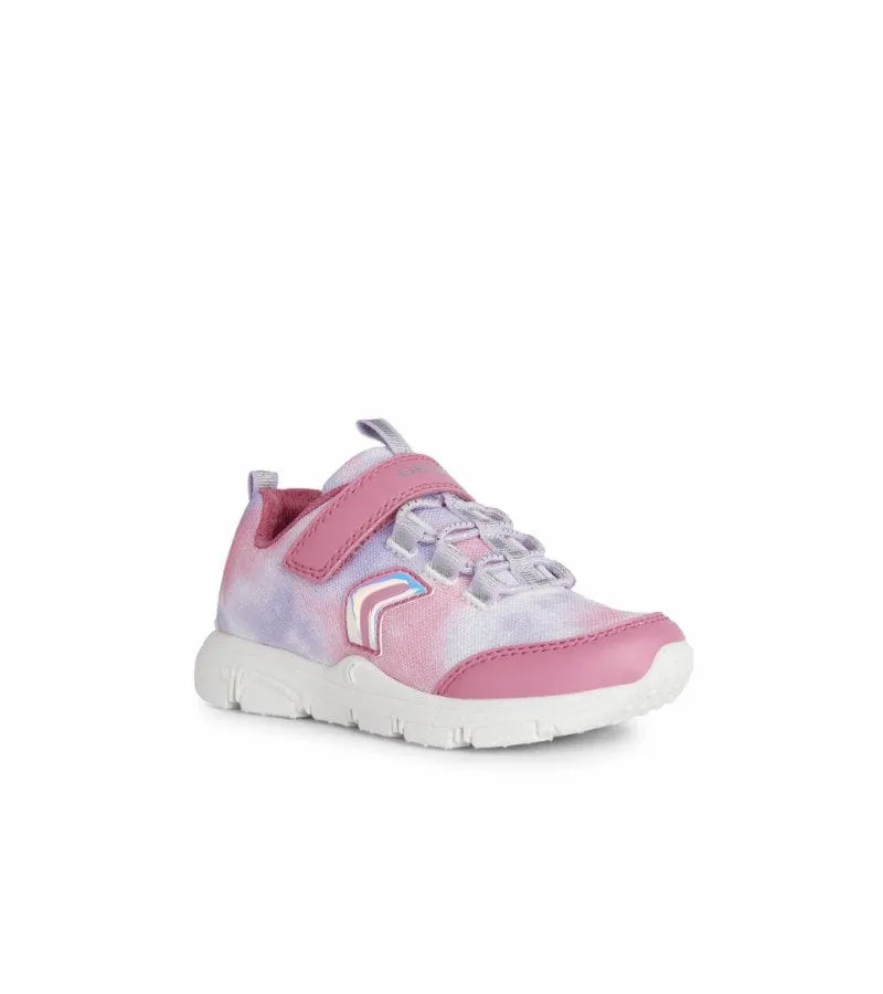 Geox Girls Pink Marble Effect New Torque Runner J258HA