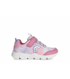 Geox Girls Pink Marble Effect New Torque Runner J258HA