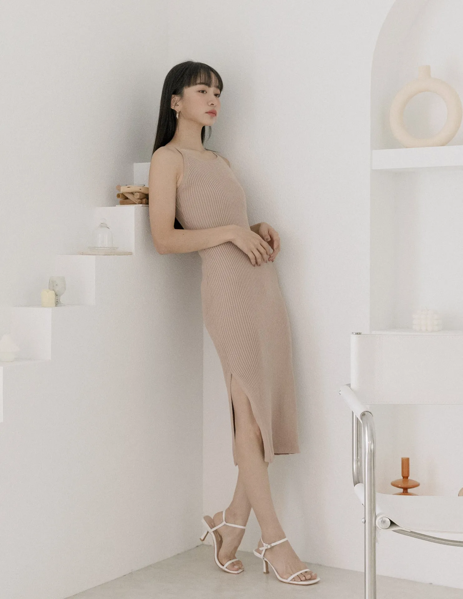 Glenda Dress in Oat