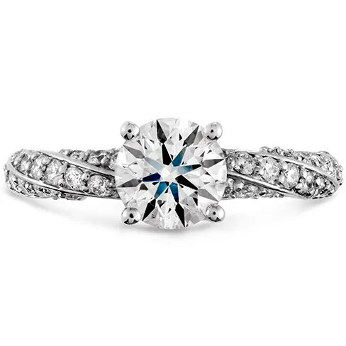 Hearts On Fire Atlantico Pave Diamond Engagement Ring