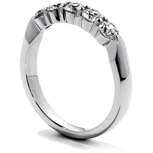 Hearts On Fire Five-Stone Wedding Band