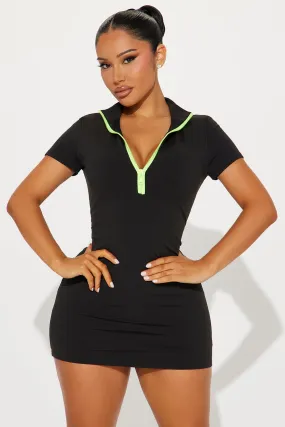 I Spy Double Lined Micro Mini Dress - Black