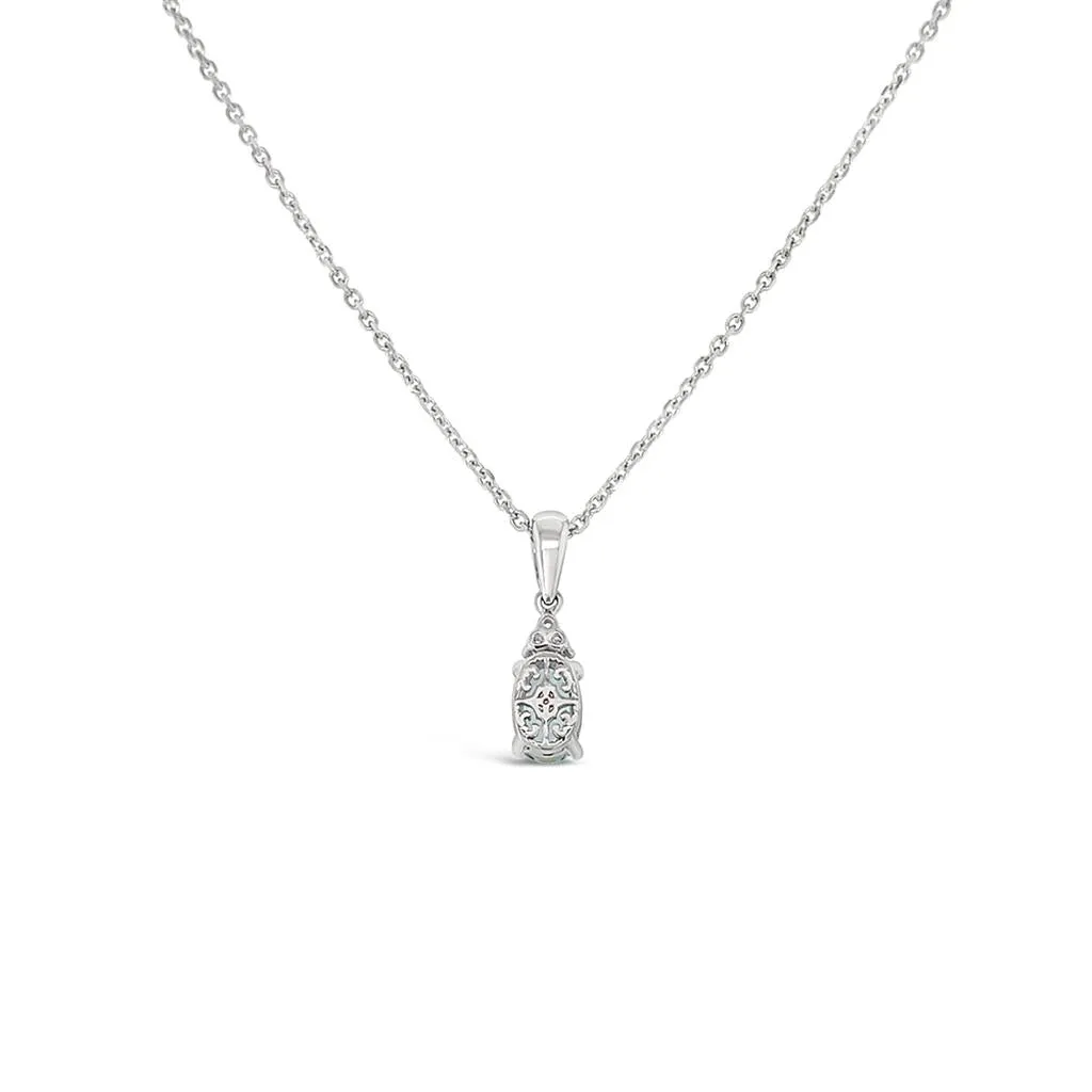 Irisa by Martin Binder Oval Aquamarine & Diamond Necklace