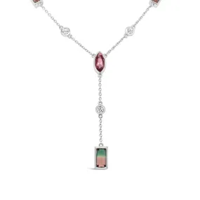 Irisa by Martin Binder Tourmaline & Diamond by the Yard Lariat Necklace