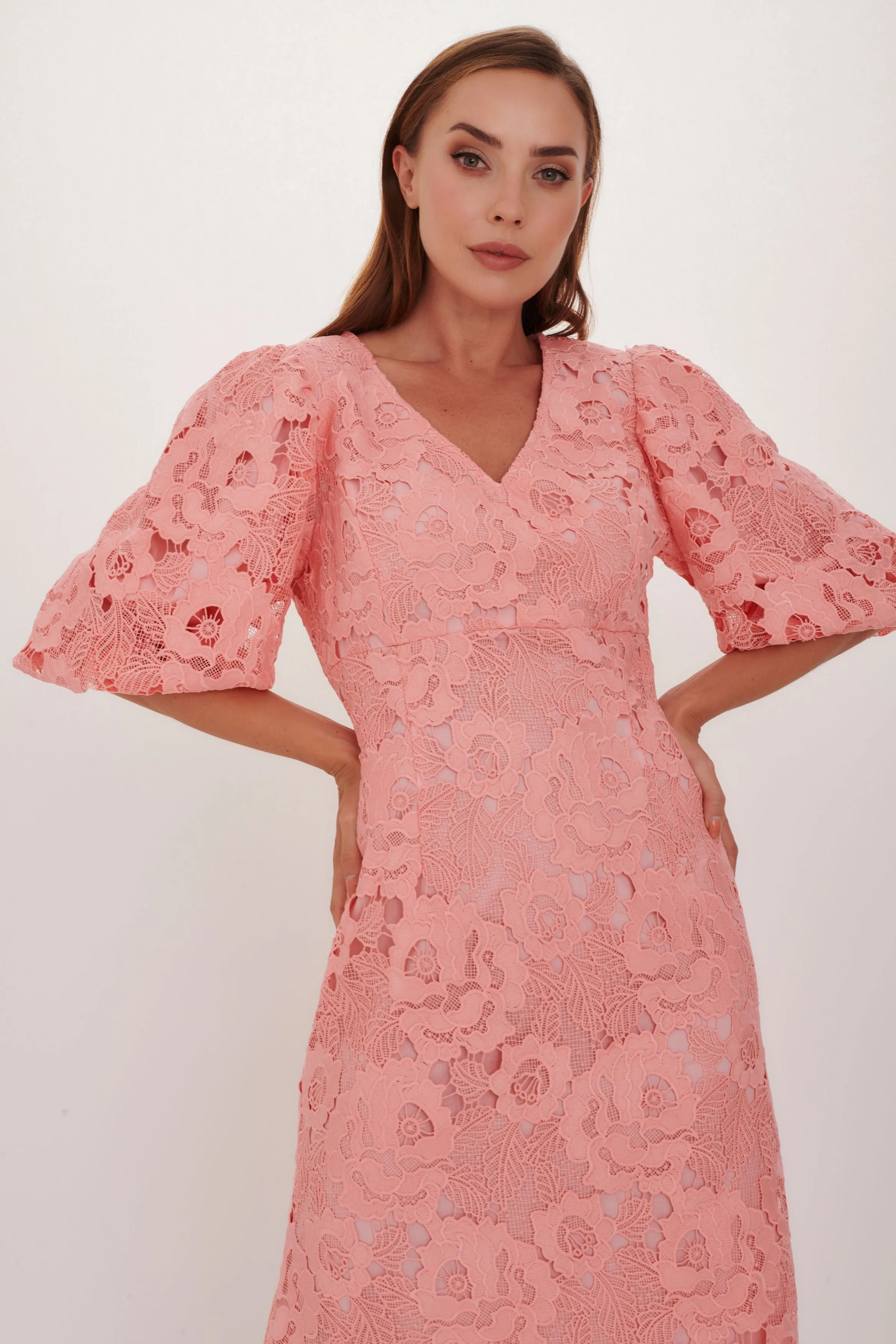 Kamare Estelle Dress - Coral