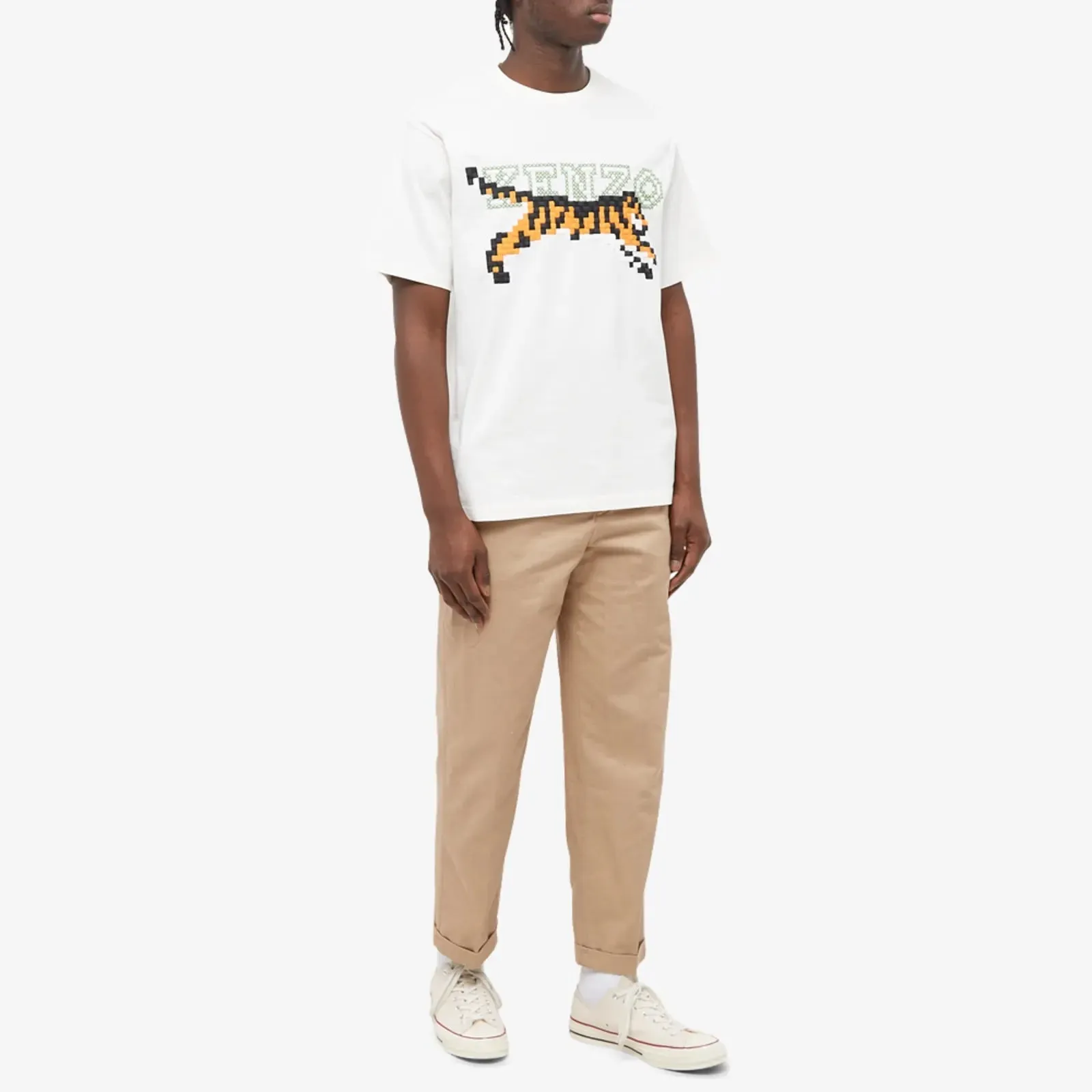 Kenzo x Nigo Tiger Pixel Oversized T-Shirt White