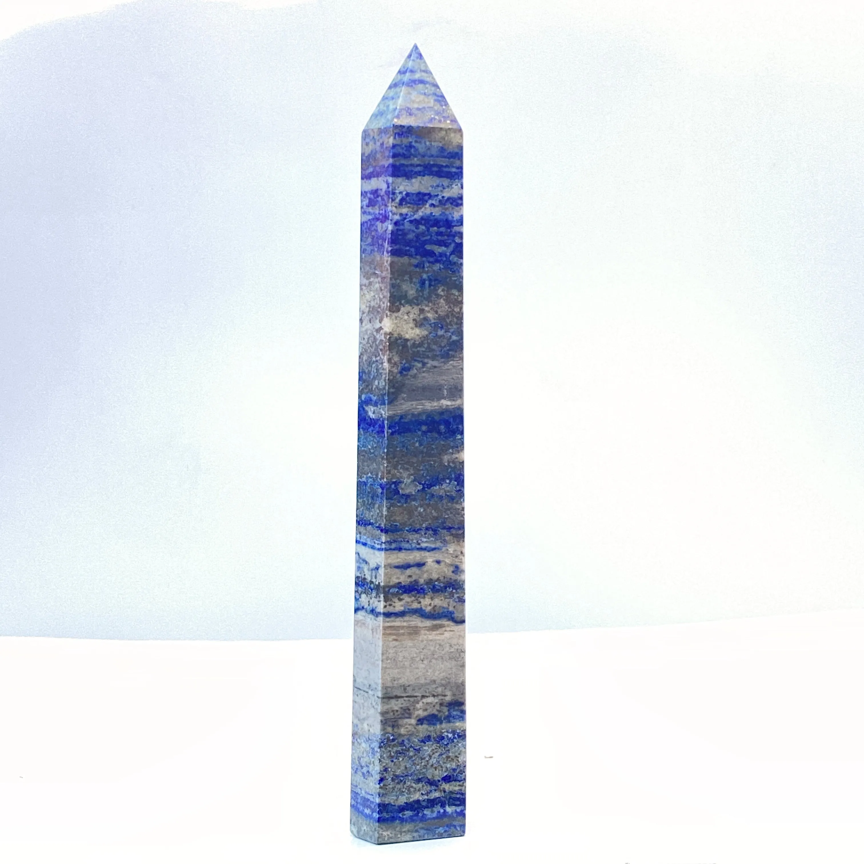 Lapis Lazuli Gemstone Tower Point healing energy Obelisk