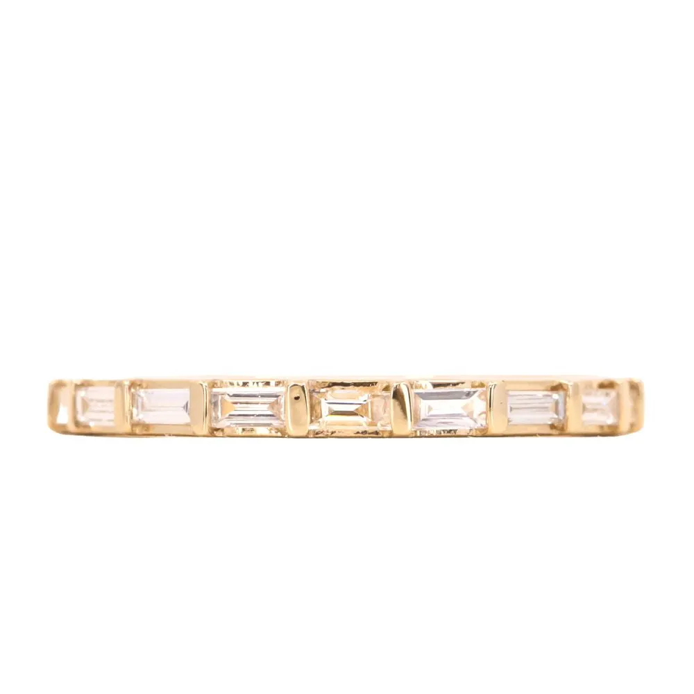 Latitude Baguette Diamond Band