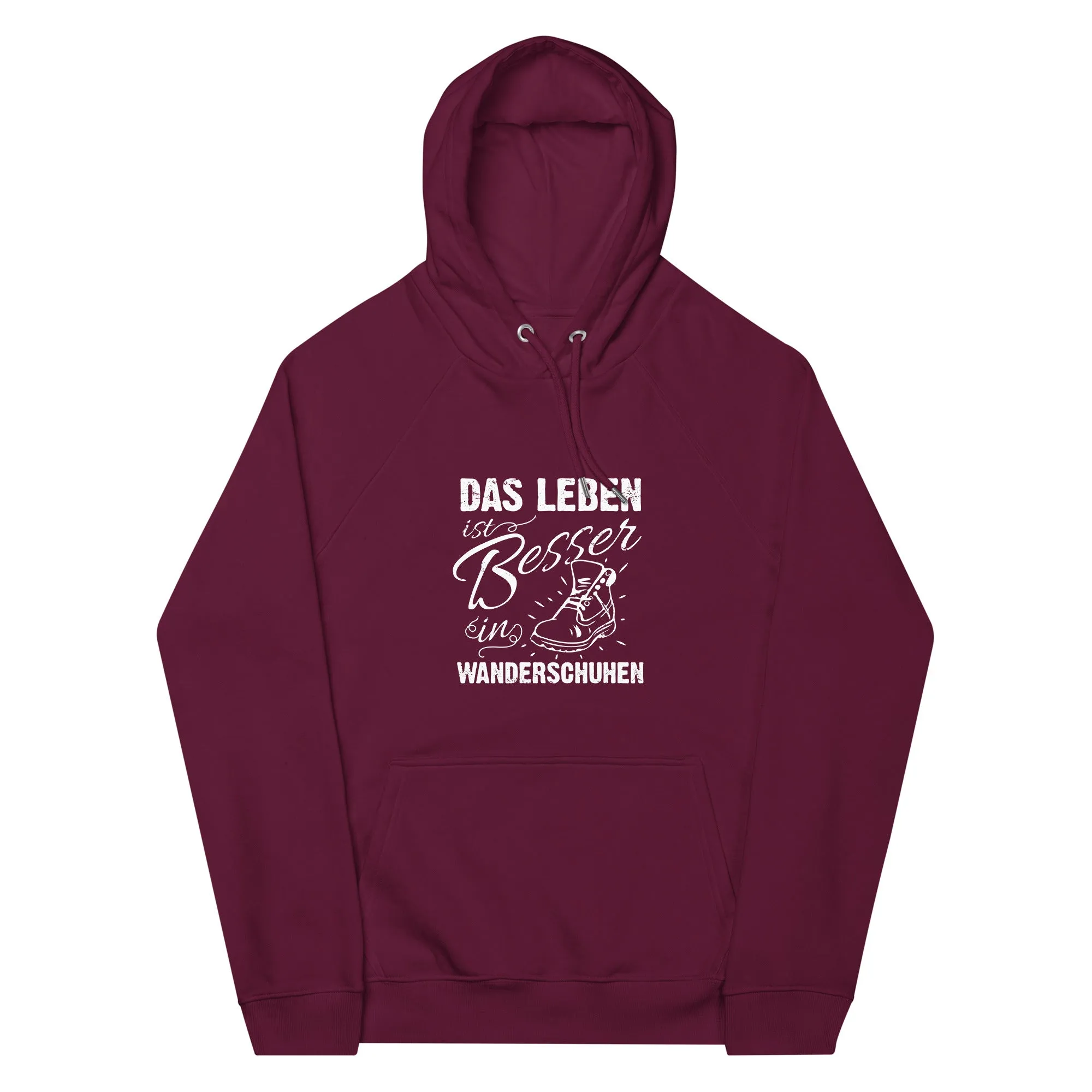 Leben besser in Wanderschuhen - Unisex Premium Organic Hoodie