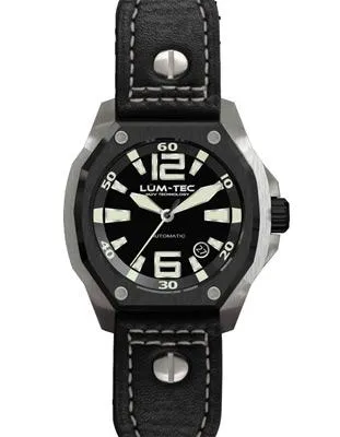 Lum-Tec Mens V-Series Automatic - Titanium Carbide PVD and Stainless - 100M WR