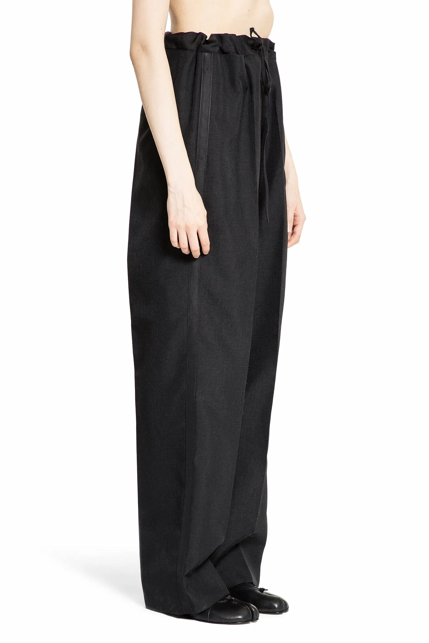 MAISON MARGIELA WOMAN BLACK TROUSERS