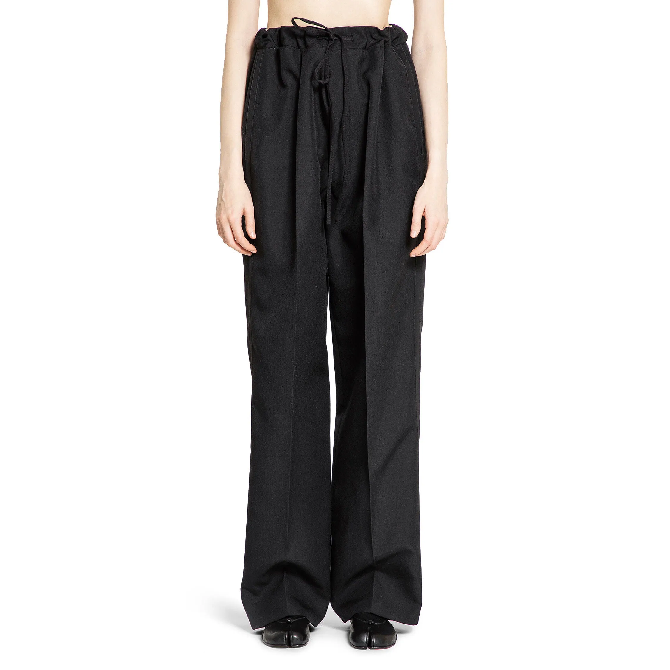 MAISON MARGIELA WOMAN BLACK TROUSERS