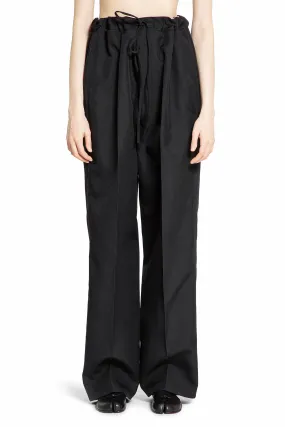 MAISON MARGIELA WOMAN BLACK TROUSERS