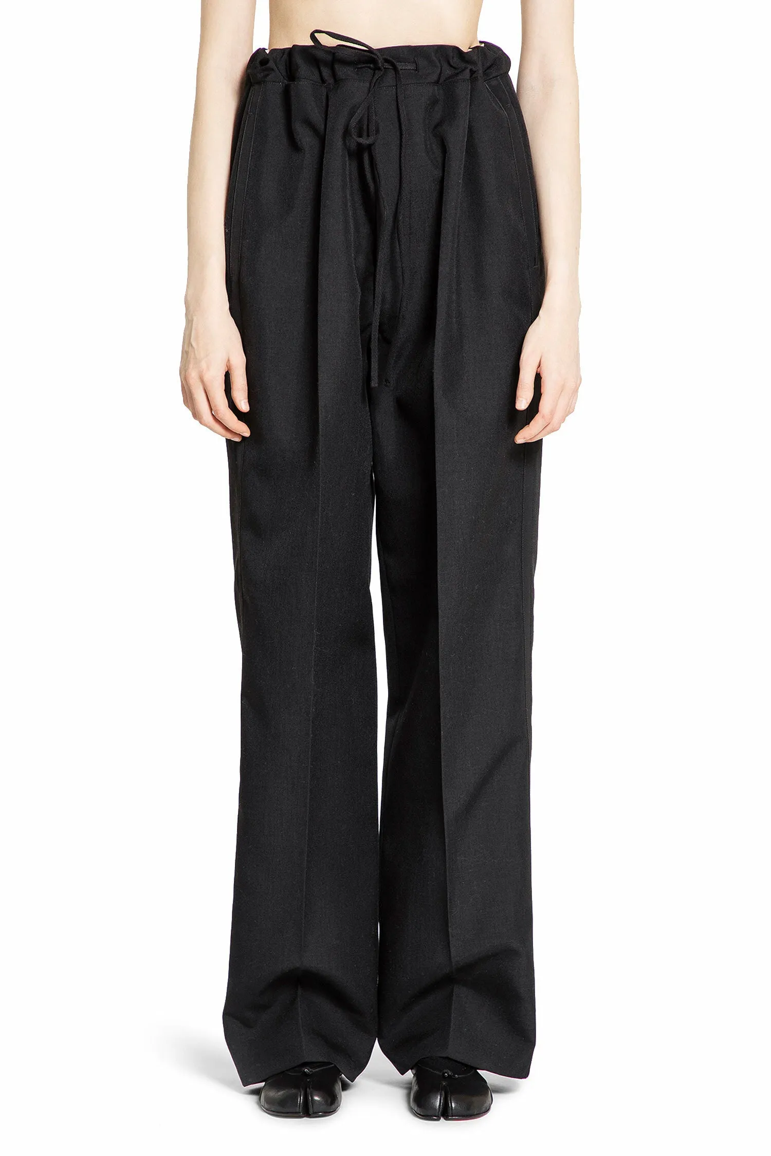 MAISON MARGIELA WOMAN BLACK TROUSERS