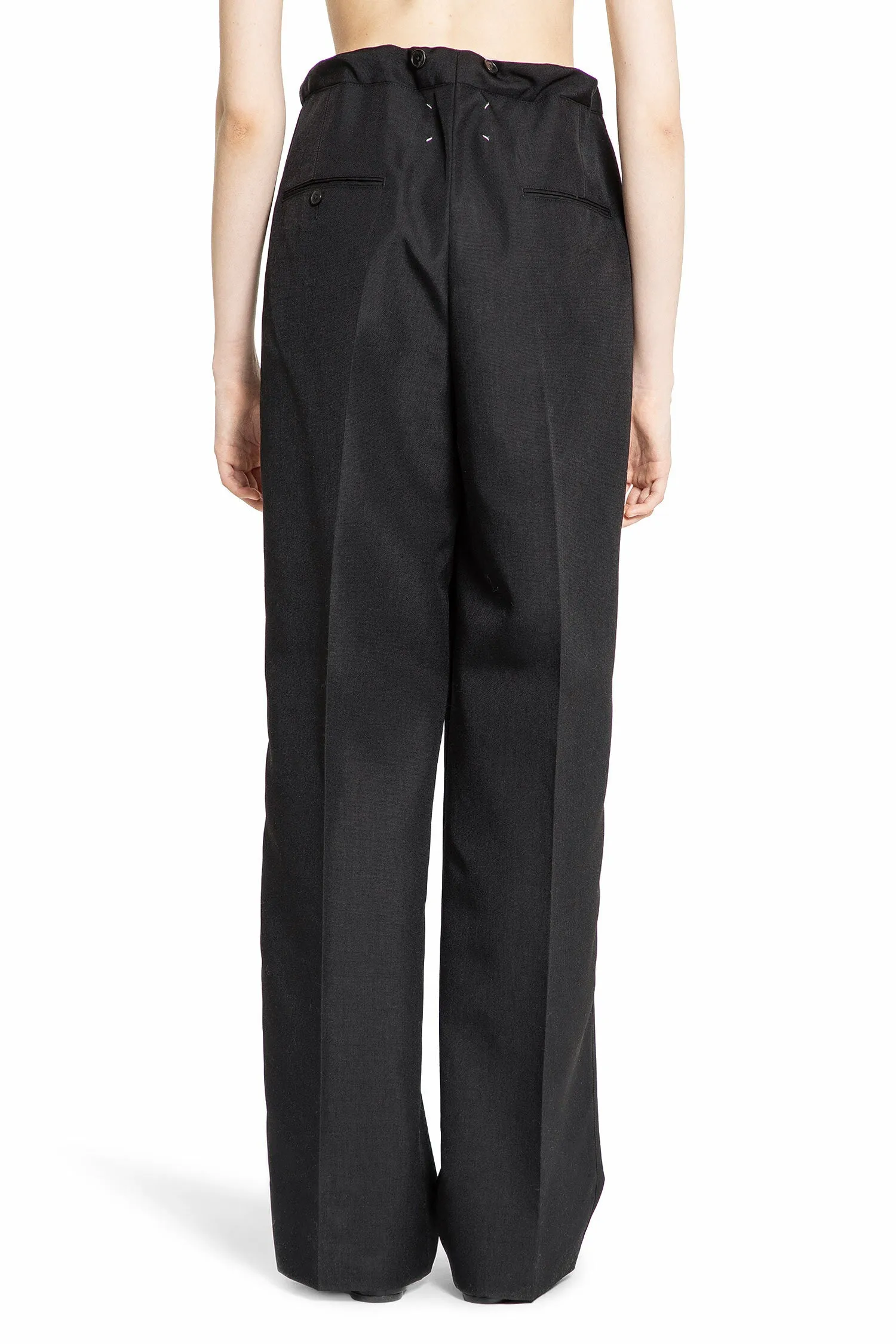 MAISON MARGIELA WOMAN BLACK TROUSERS