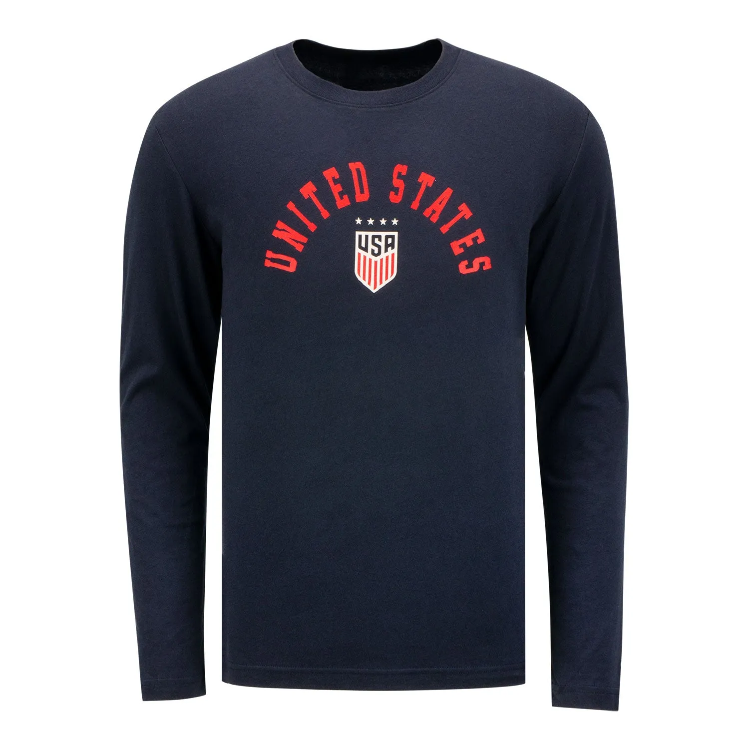 Men's New Era USWNT Arch Long Sleeve Navy Tee