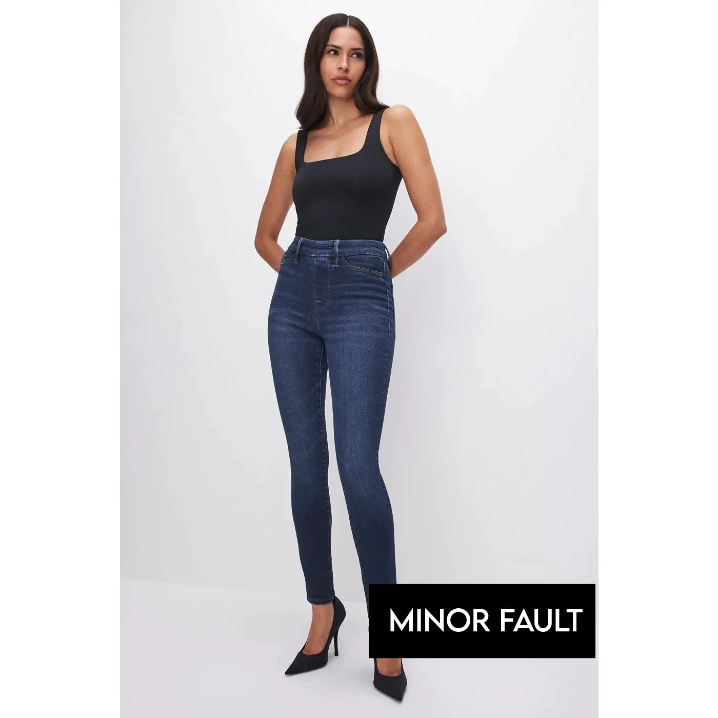 (Minor Fault) Stretchable Skinny Blue Jeans