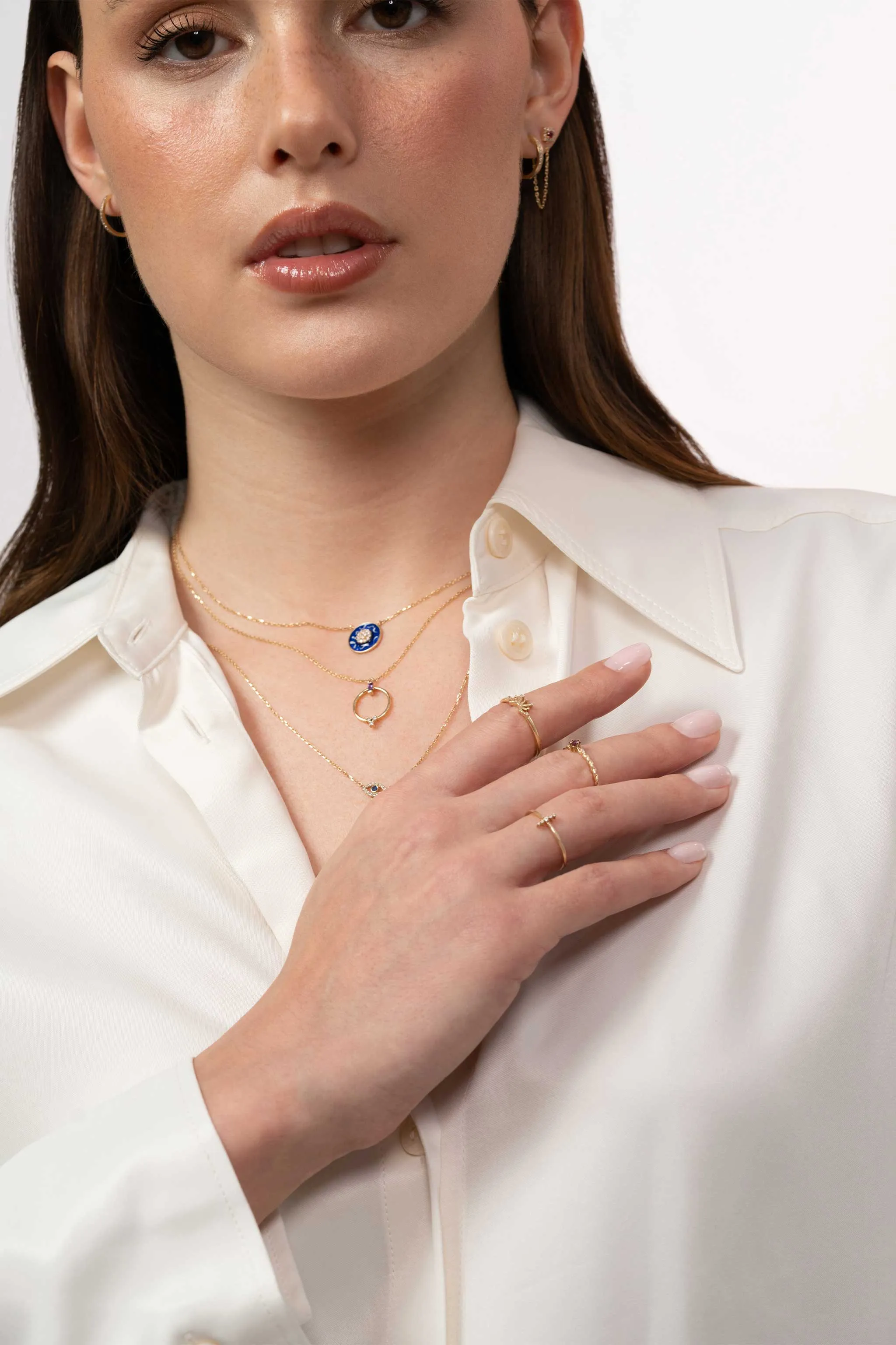 Oath Necklace in Amethyst and Diamond