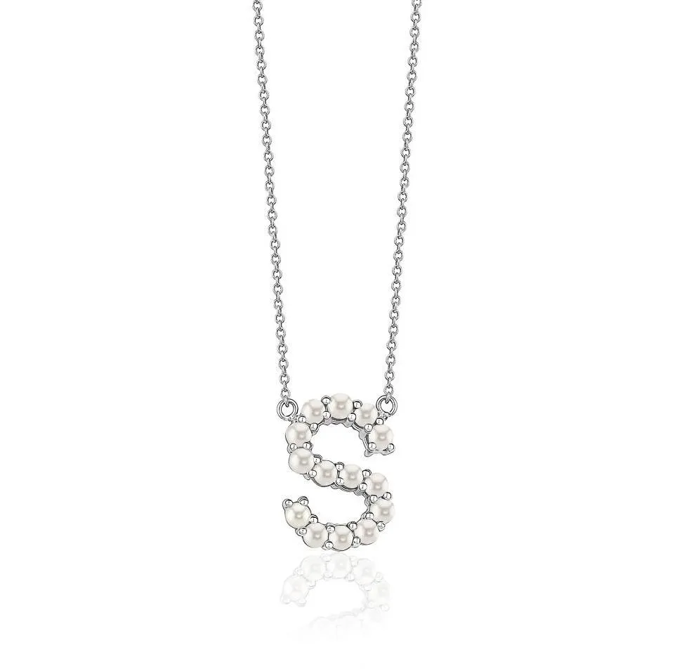 Pearl Initial Necklace